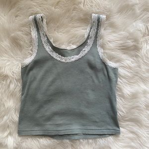 cute green lace top